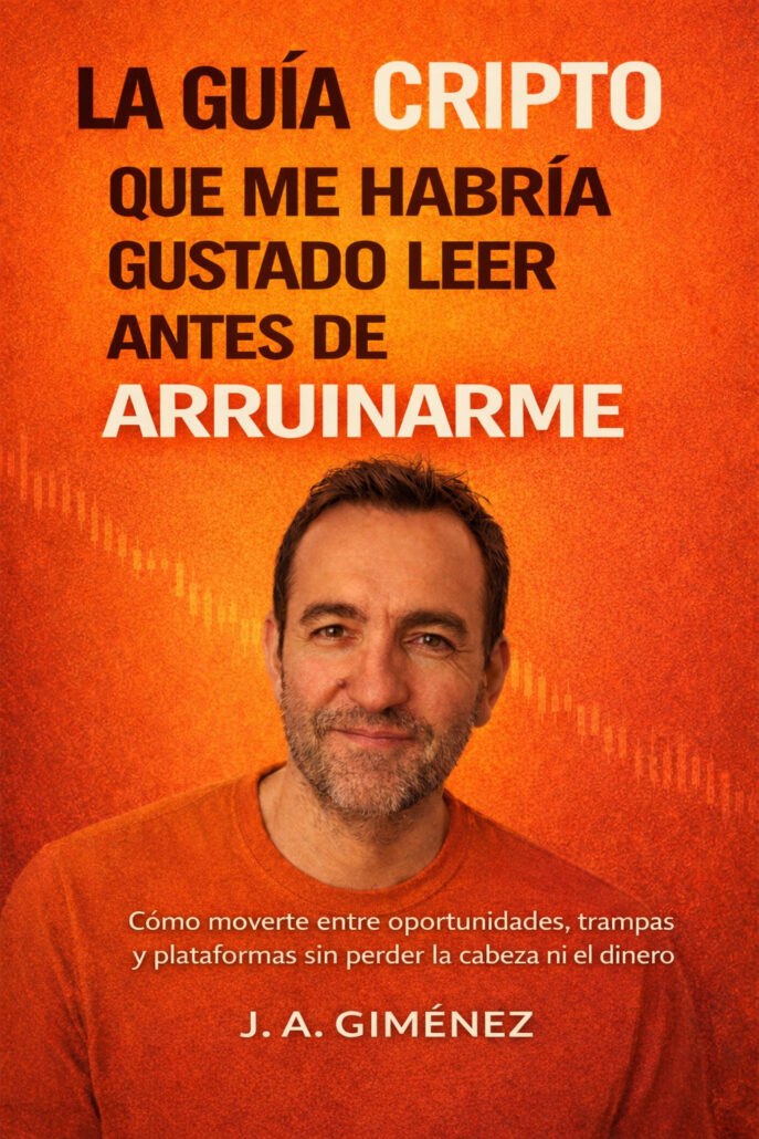 Portada del libro "La guía cripto que me habría gustado leer antes de arruinarme"
